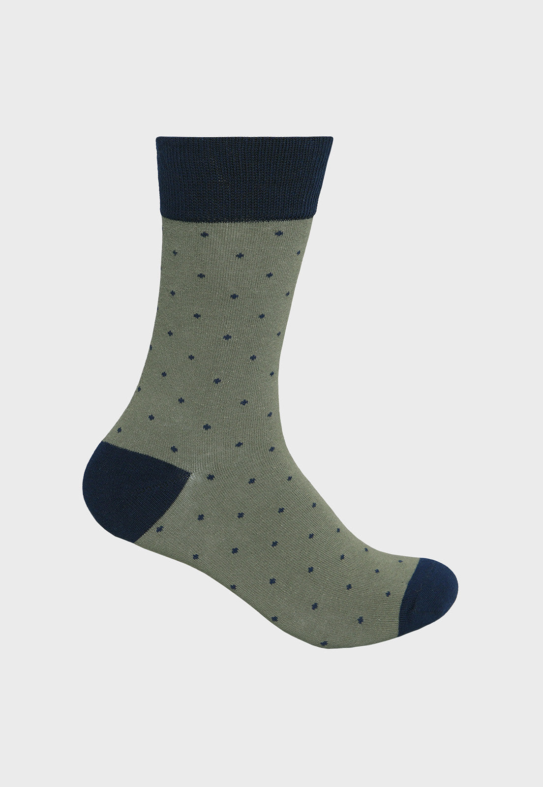 Caja Hombre Calcetines 4 Unidades Casual Puntos Verde