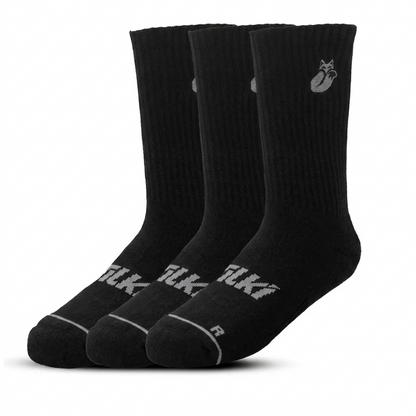 Tripack Calcetines  Negro/Grey 34-38