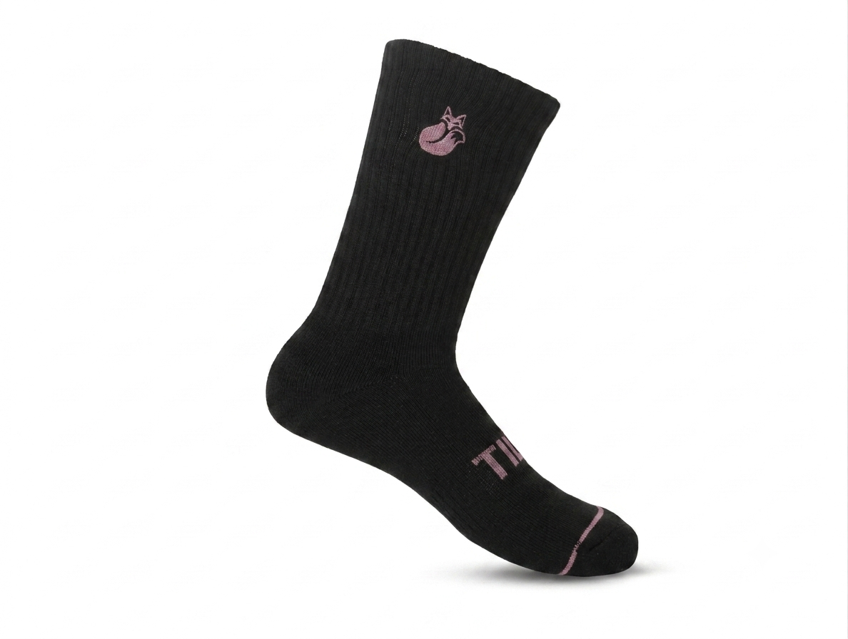 Tripack Calcetines Negro/Rosado 34-38
