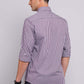 Camisa Hombre Cuadros Purpura