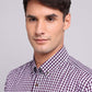 Camisa Hombre Cuadros Purpura