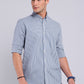 Camisa Hombre Cuadros Azul