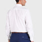 Camisa Hombre Formal Cuello Italiano Puño Simple Blanco