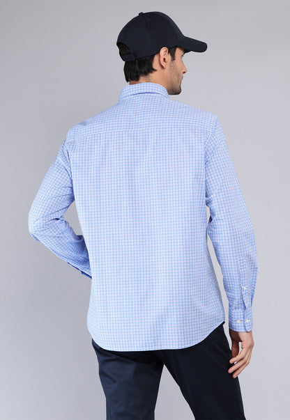 camisa-hombre-diseño-cuadros-arrow-azul-