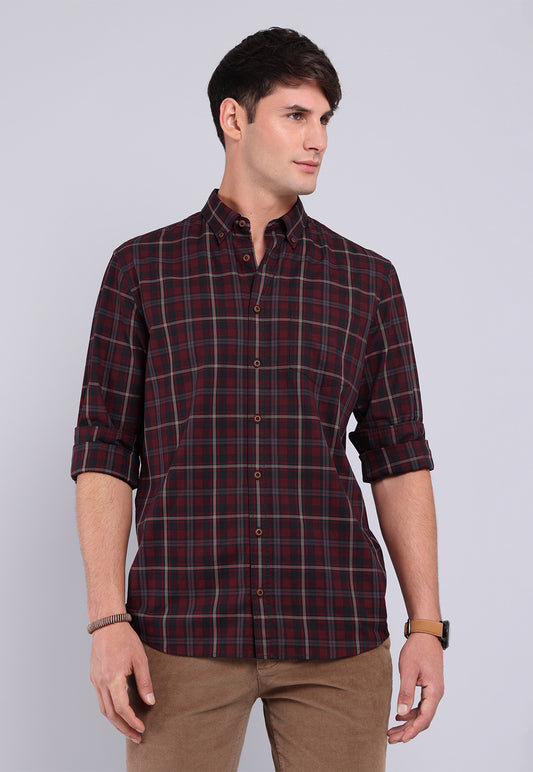 Camisa Hombre Escocesa Roja