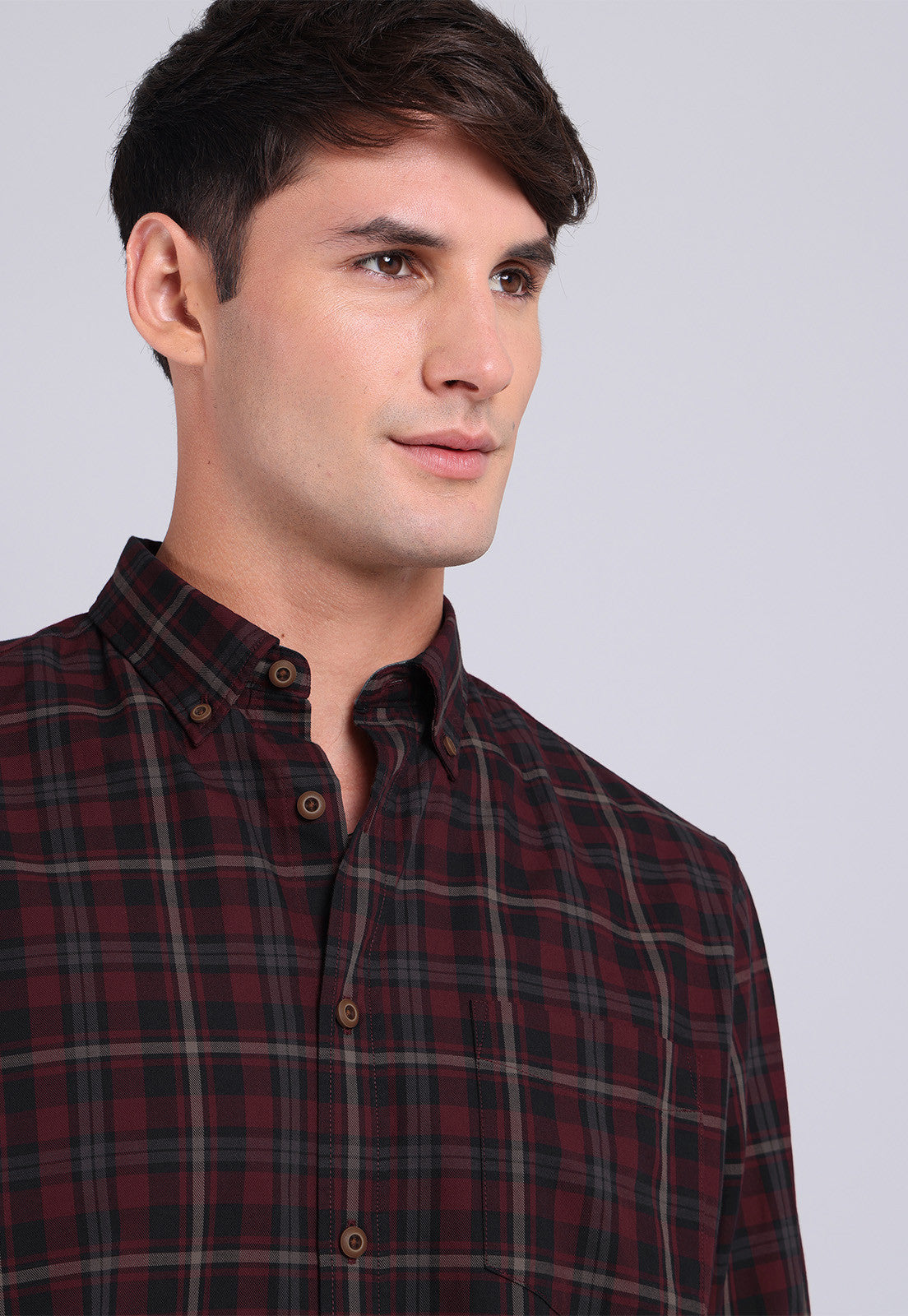 Camisa Hombre Escocesa Roja