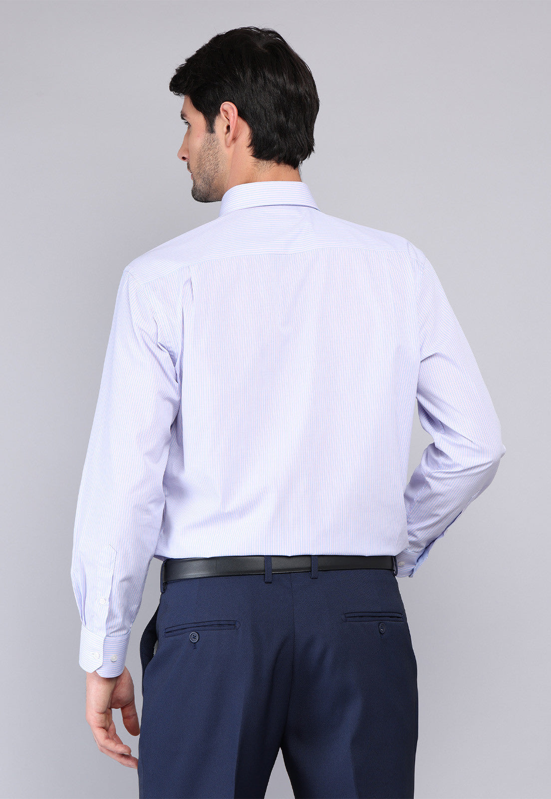 Camisa Hombre Formal  Rayas Burdeo