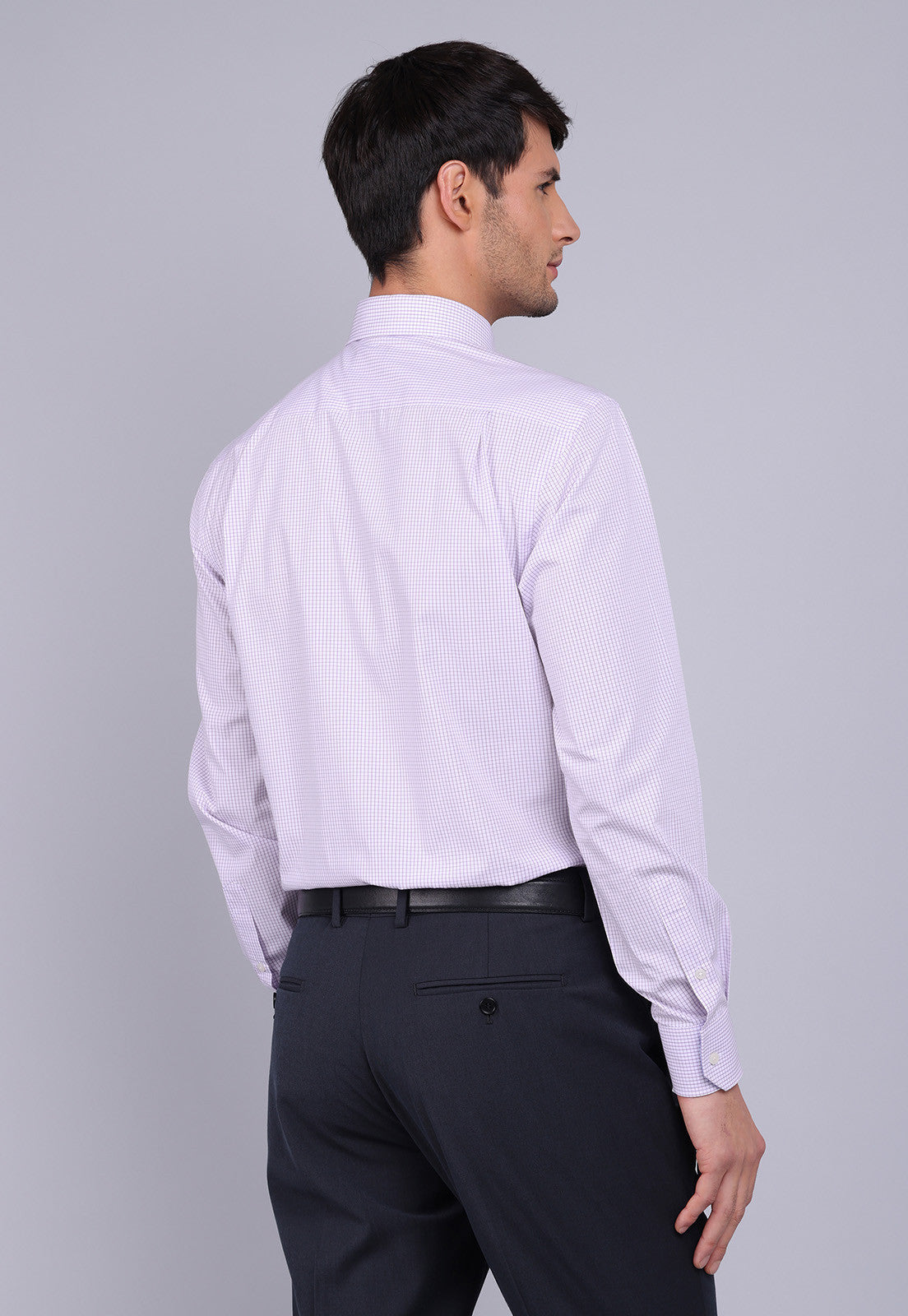 Camisa Hombre Formal Cuadros Lila Arrow Germani – germanionline