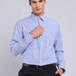 Camisa Hombre Formal Fantasía Azul