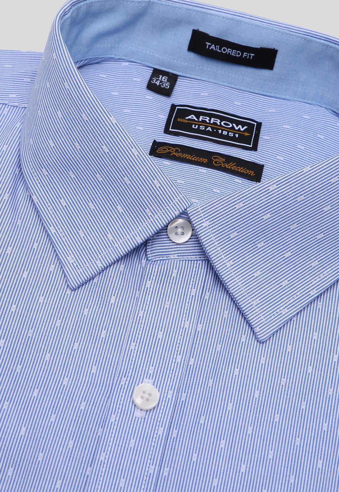 Camisa Hombre Formal Fantasía Azul