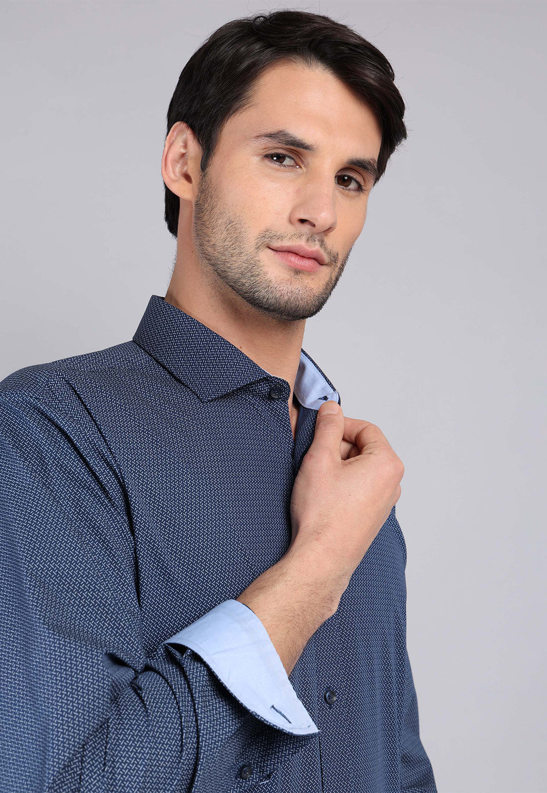 camisa-hombre-formal-print-dark-blue