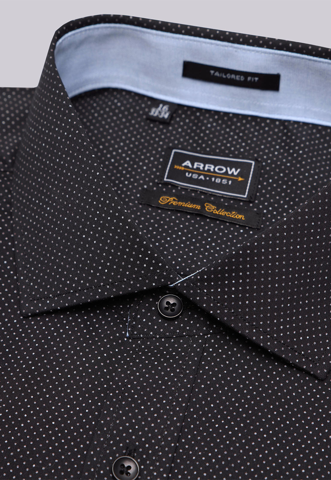 camisa-hombre-formal-print-spandex-black