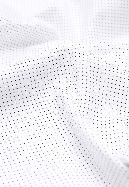 Camisa Hombre Formal Print Spandex Blanca