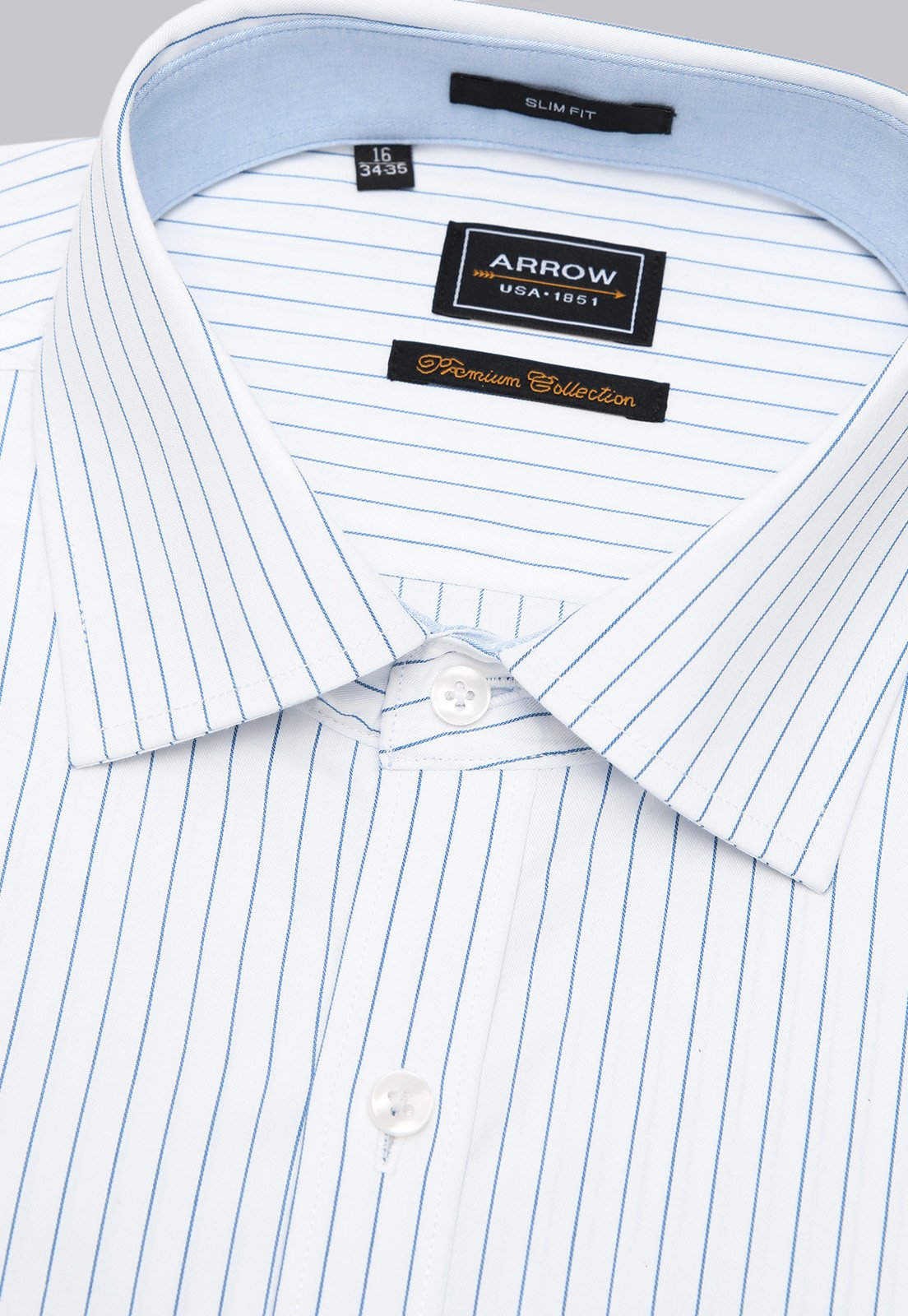 camisa-hombre-formal-rayas-spandex-arrow-blanca-