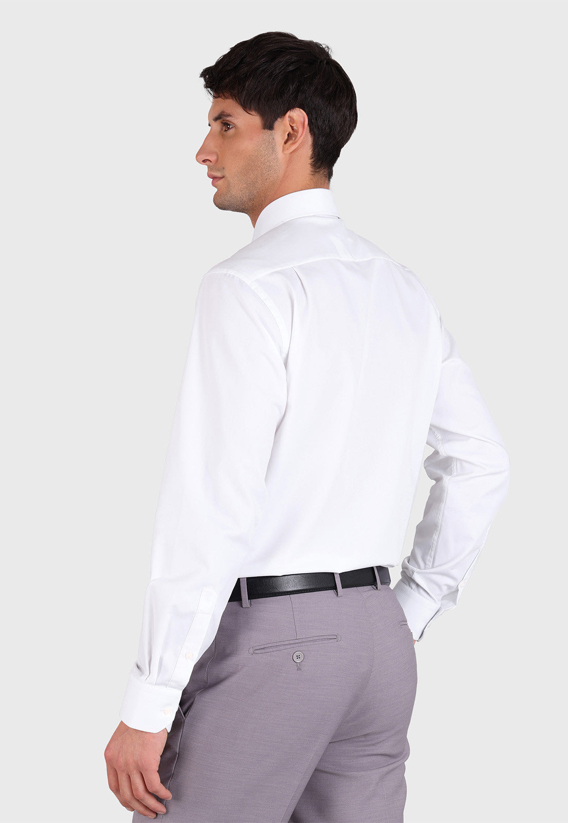 Camisa Hombre Formal Spandex Texturada Blanca