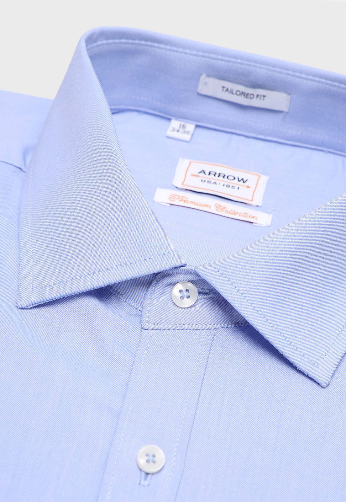 Camisa Formal Spandex Texturada Celeste