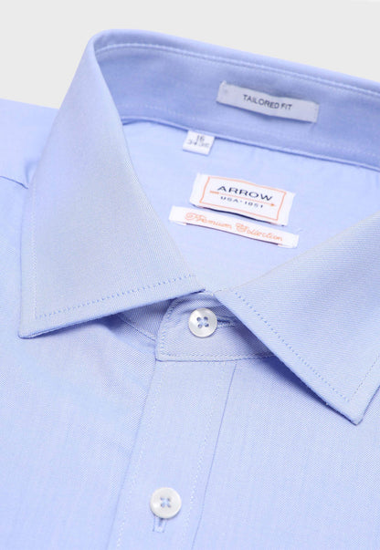 Camisa Formal Spandex Texturada Celeste