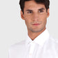 Camisa Hombre Formal Spandex Texturada Blanca