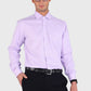 Camisa Hombre Formal Spandex Texturada Lila