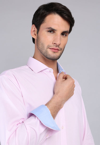 camisa-hombre-formal-texturada-rosada-