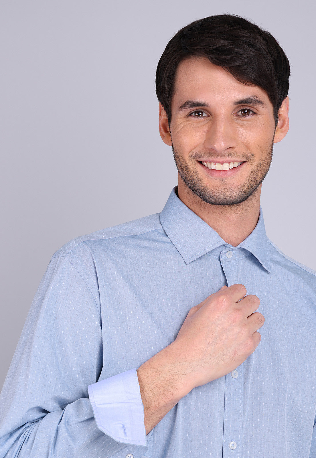 camisa-hombre-formal-texturada-arrow-blue