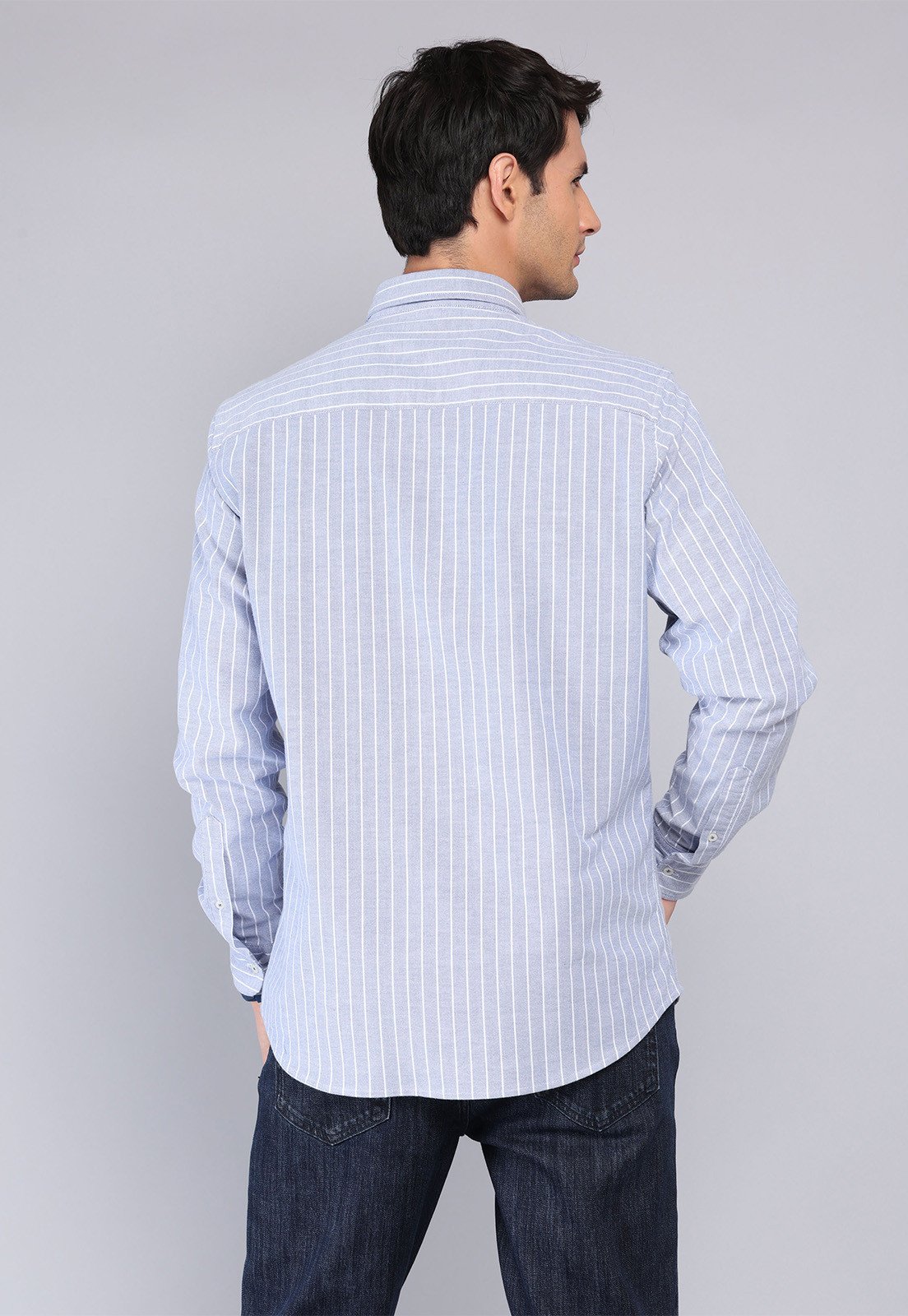 camisa-hombre-oxford-spandex-arrow-azul-rayas