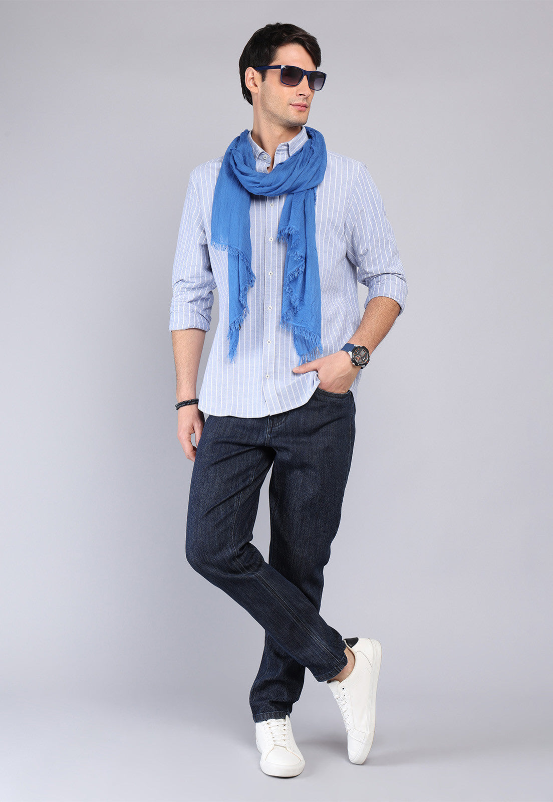 camisa-hombre-oxford-spandex-arrow-azul-rayas