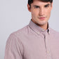 Camisa Hombre Rayas Roja