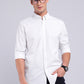 Camisa Hombre Spandex Lisa Blanca