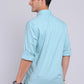 Camisa Hombre Spandex Lisa Turquesa