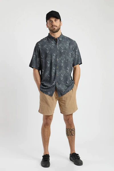 Camisa Hombre MAnga Corta Jungle Negro