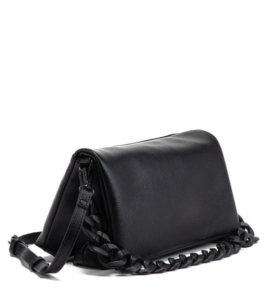 Cartera Mujer Bandolera Grande Negro Cadena