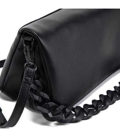Cartera Mujer Bandolera Grande Negro Cadena