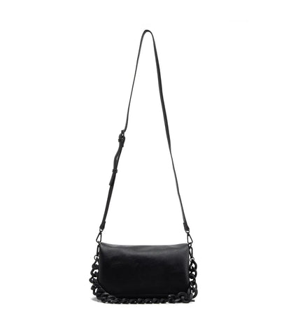 Cartera Mujer Bandolera Grande Negro Cadena