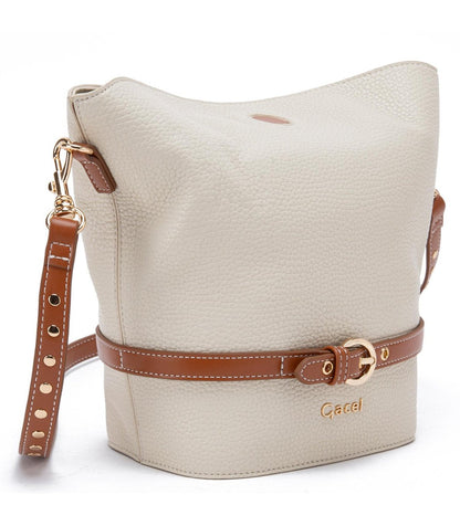 Cartera Mujer Bucket Off White