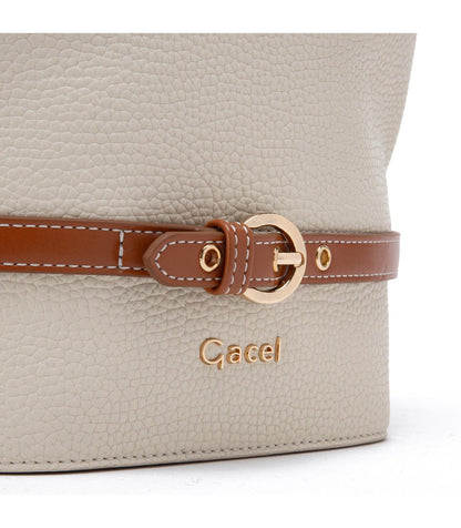 Cartera Mujer Bucket Off White