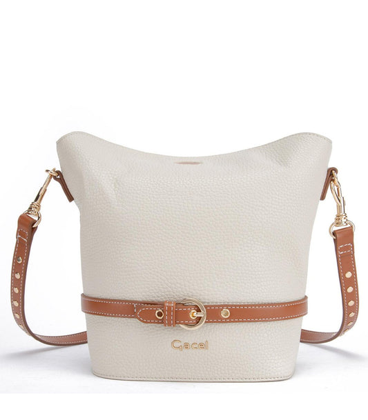 Cartera Mujer Bucket Off White