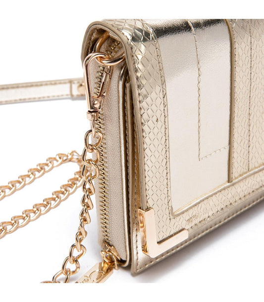 Cartera Mujer Clutch Dorado