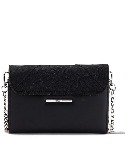 Cartera MujerClutch Brillo Negro
