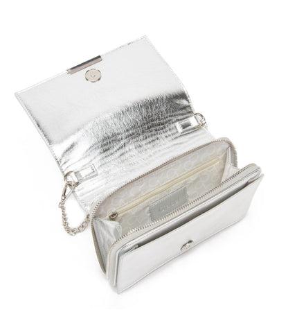 Cartera Mujer Clutch Plateado