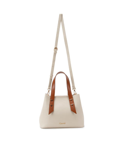 Cartera Mujer Dos Asas Mediana Blanco
