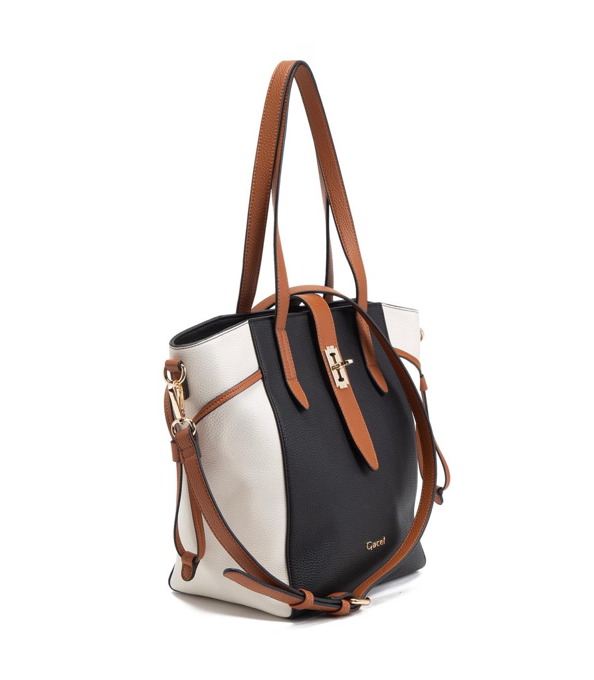 Cartera Mujer Dos Asas Mediana Black