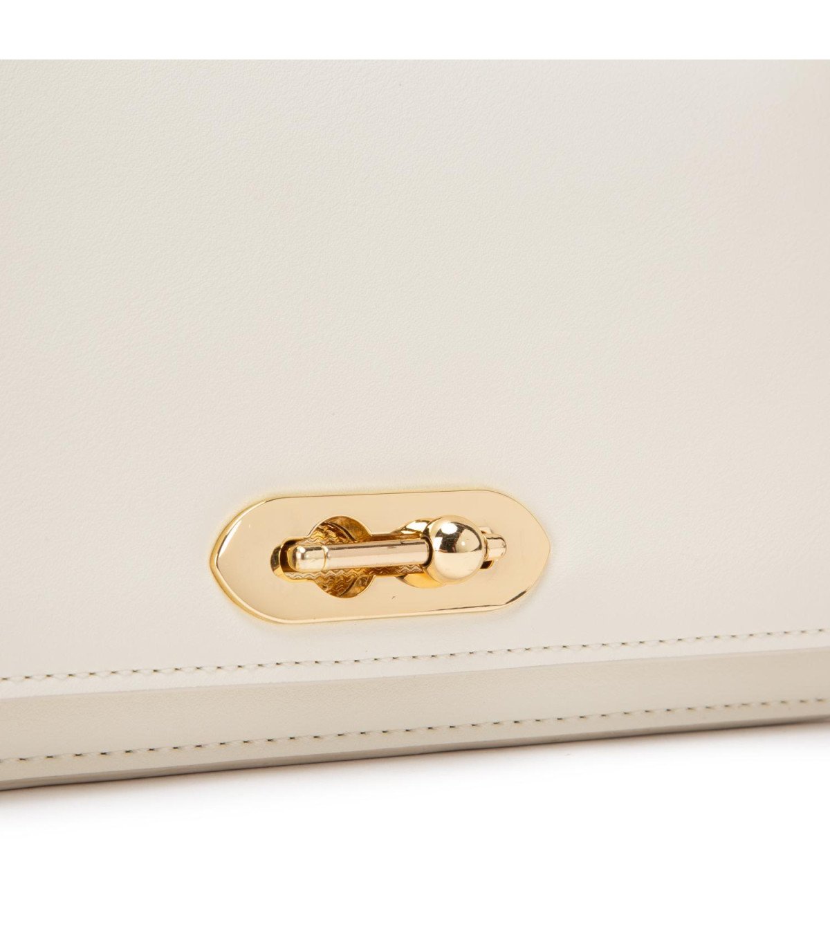 Cartera Mujer Retro Con Tapa Pequeña Off White