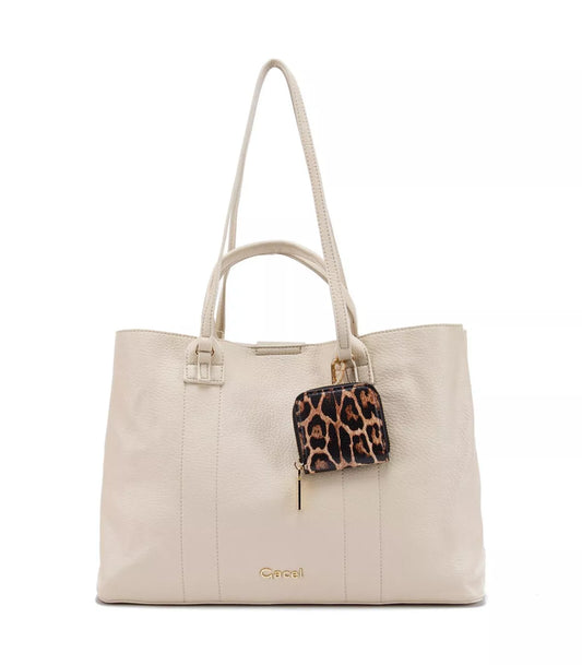 Cartera Mujer Shopping Notebook Off White