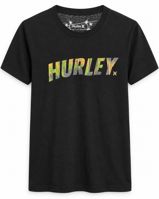 Polera Hombre logo Hurley Black