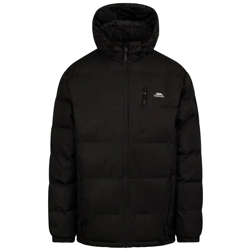 Parka Hombre con Cierre y Gorro Clip Negro