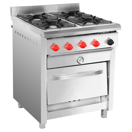 Cocina 4 Platos con horno 50x50 Gas Licuado