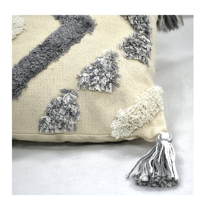 Cojín c/ Relleno Rectangular Gris