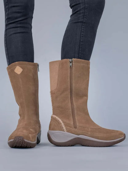 Bota Mujer Cuero Spinal Rug Boot Café Claro