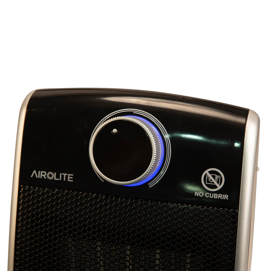 Termoventilador Ceramico Oscilante Curve Black Airolite